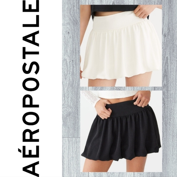 Aeropostale Dresses & Skirts - Aeropostale Y2K Black & Cream Bubble Mini Skirts (Set or Individual)